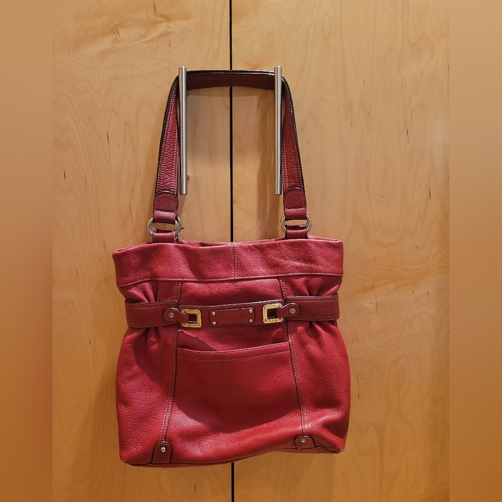 Tignanello Red Leather Bag